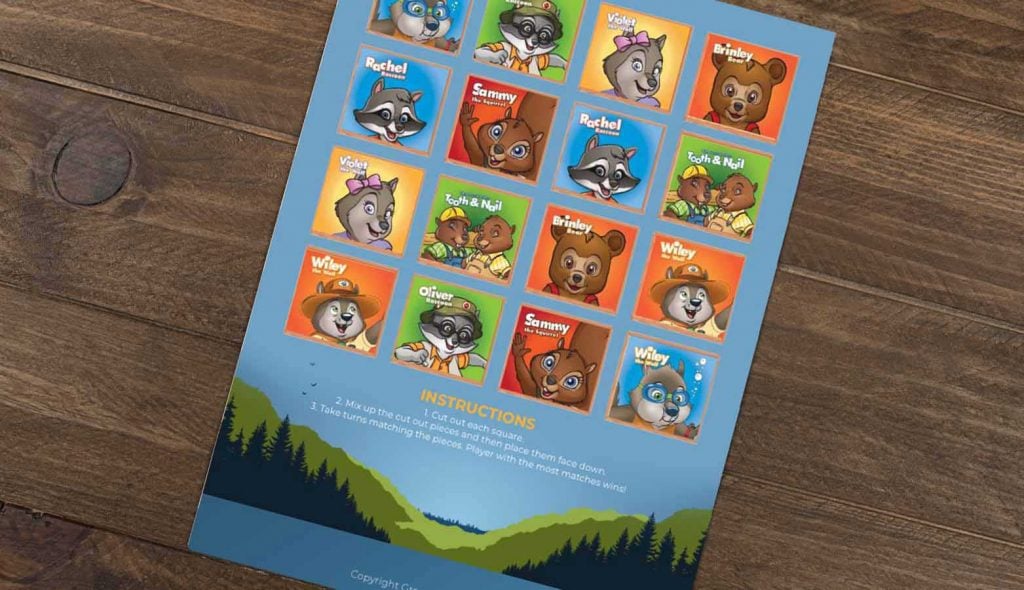 Great Wolf Kids play board.