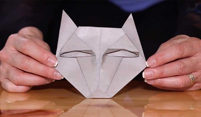 Easy Origami Animals Kids - How to Make a Wolf Face - Great Wolf Lodge  Family Fun