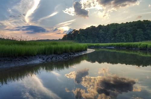 The beautiful Taskinas Creek of the York River