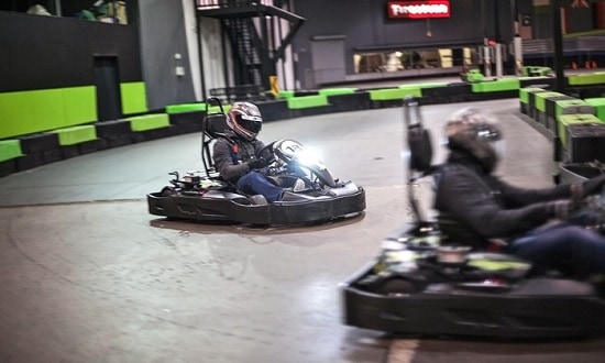 Andretti karting is an Atlanta things to do favorite that's indoor