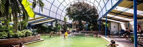 Indoor mineral pool at the Indian Hot Springs in Colorado