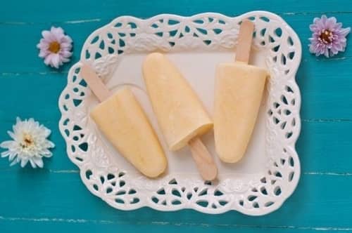 Homemade creamcicles on a platter