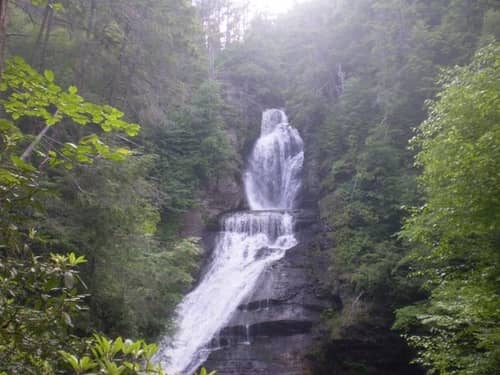 Water Fall at Dingmans Falls in the Poconos