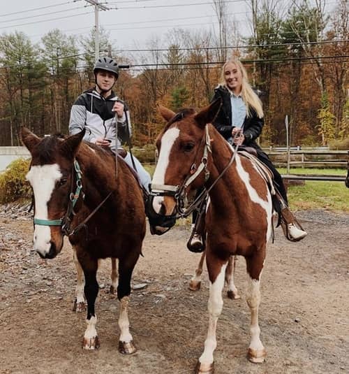 Horseback riders in the Pocono Moutnains