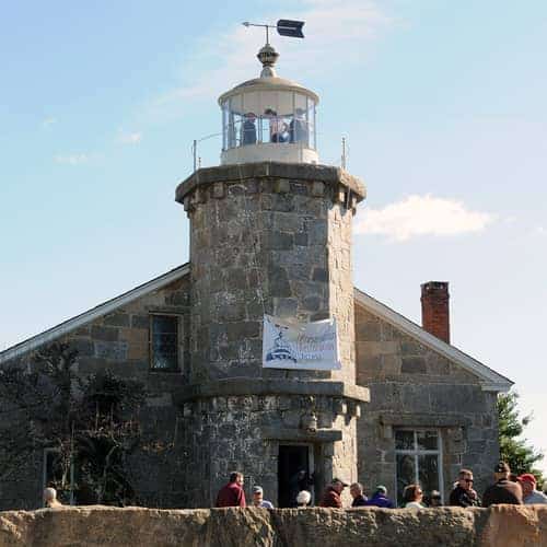 A view of the old lighthouse museum in CT