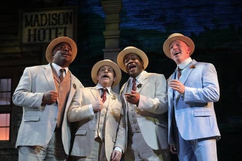 Performers singing at the Goodspeed Opera House