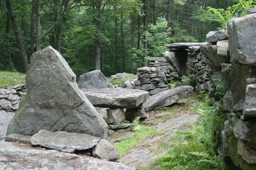Rock formations at the American Stonehenge