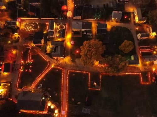 Aerial view of the Strawberry Banke Museum