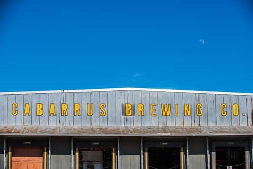 External shot of the Cabarrus Brewing Company in Concord, NC