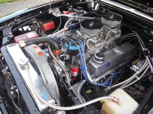 View of an engine at the Mustang Owners Museum in Concord, NC