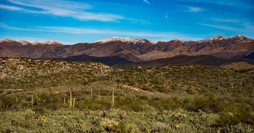 view of Arizona mountains