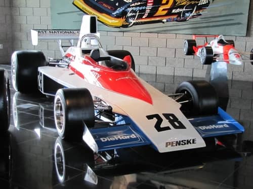 racing car at penske museum
