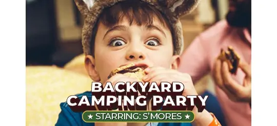 backyard camping party ideas