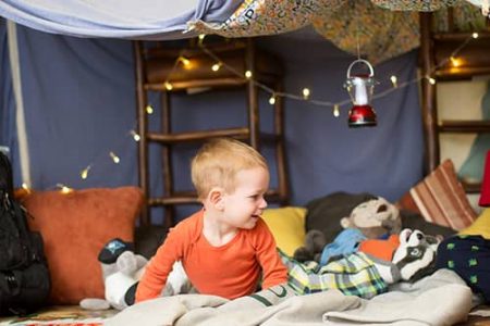 How to Make a Wolf Den for Your Kids Bedroom (activity sheets included)