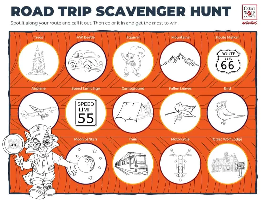 road trip scavenger hunt