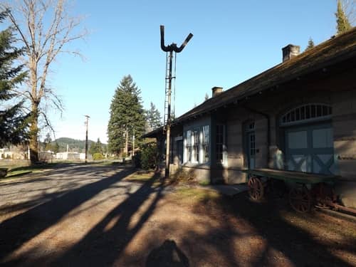 front view of the tenino depot museum