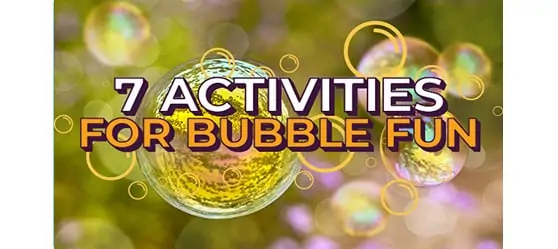bubble themed birthday party