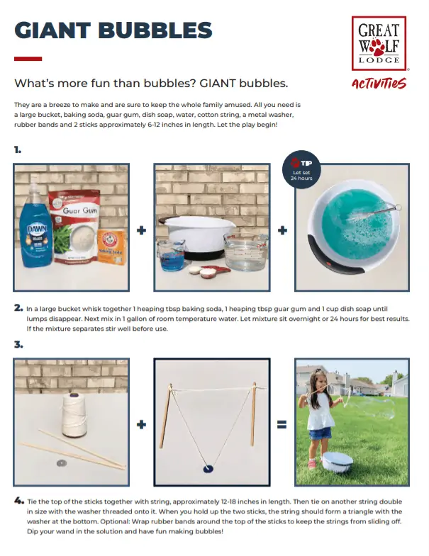 giant bubbles instructions template
