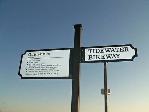see natural beauty on the tidewater bikeway