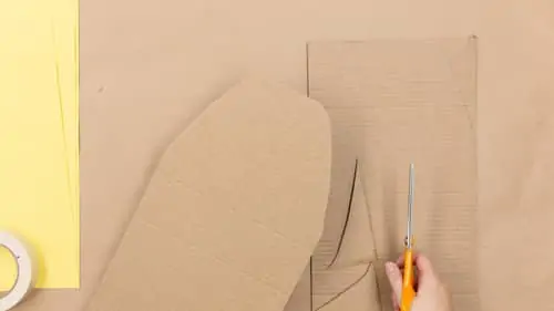 cutting paper plane