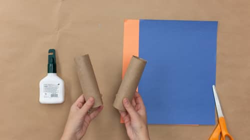 cutting craft roll into two pieces