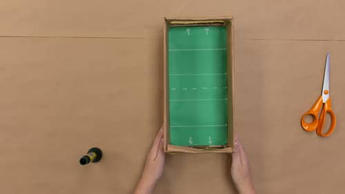 how to make a cardboard foosball table