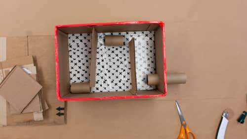 create second ramp and attach to cardboard box