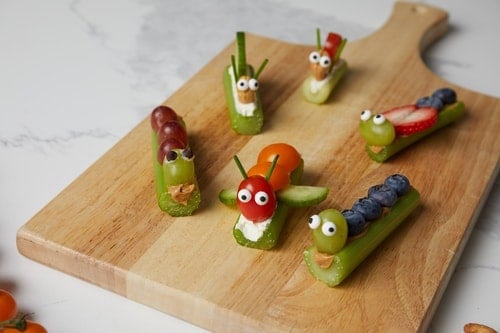 - Make Your Own Fruit & Veggie Bug Snacks!