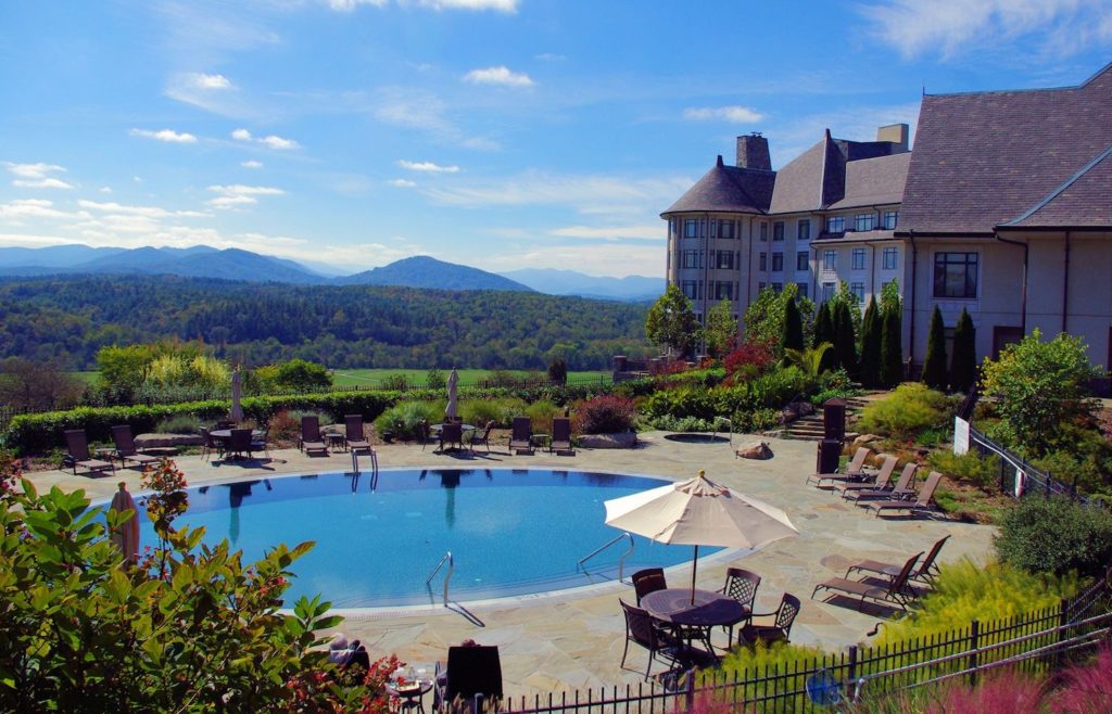 beautiful view at the biltmore resort in NC