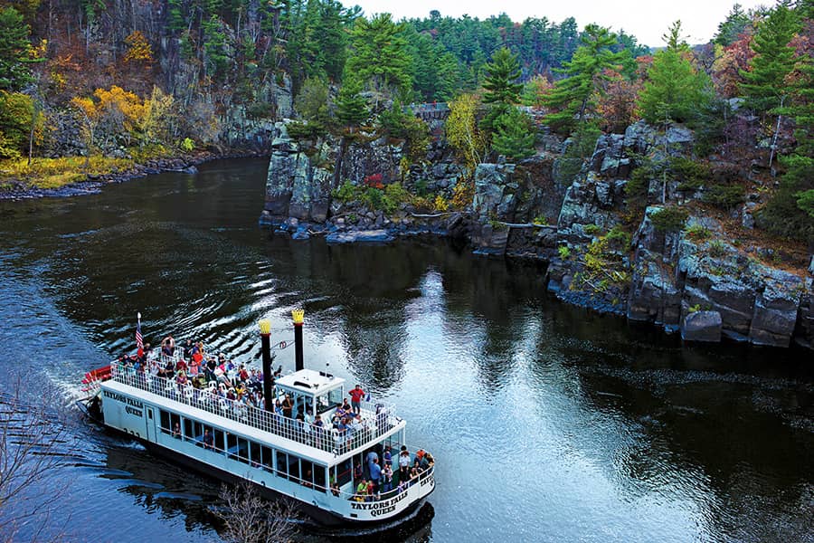 scenic boat tour at St. Croix River 