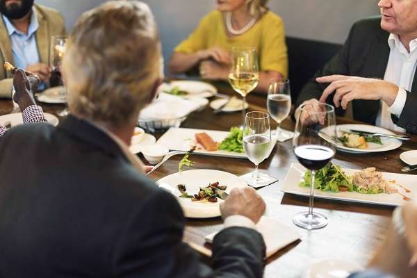 business meeting Catering options when renting conference rooms