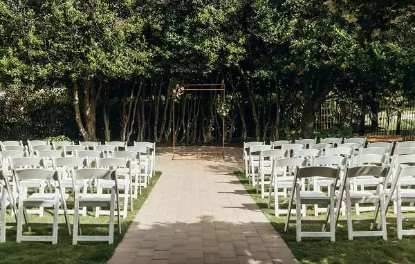enchanting outdoor wedding experience at The McGill Rose Garden