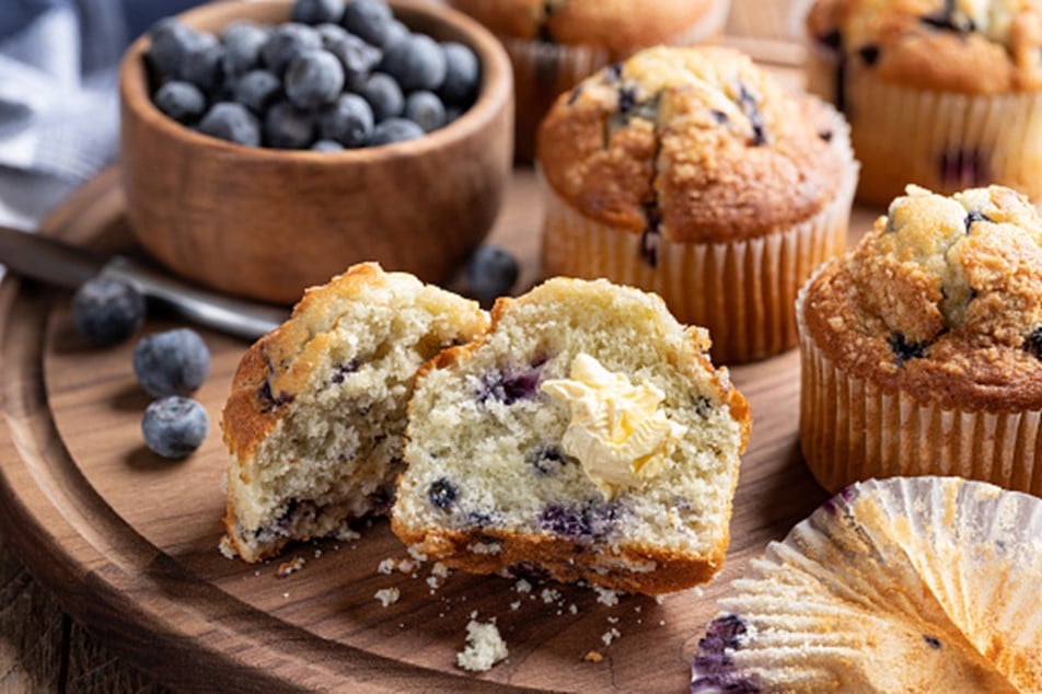 Blueberry Oatmeal Muffins