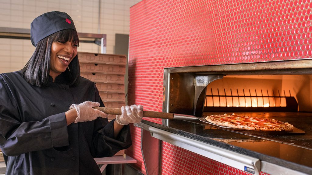 Baking Pizza