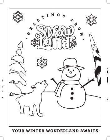 Snowland Coloring Pages