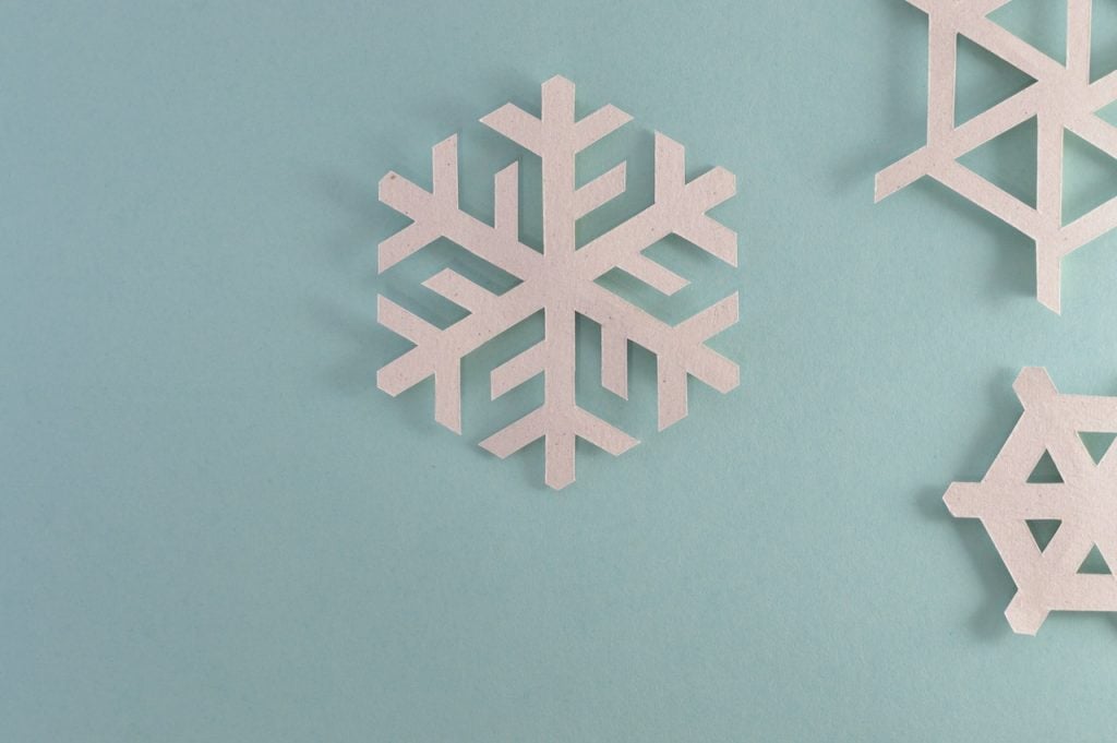 EASY Paper snowflake in 5 minute craft - Paper snowflake - DIY