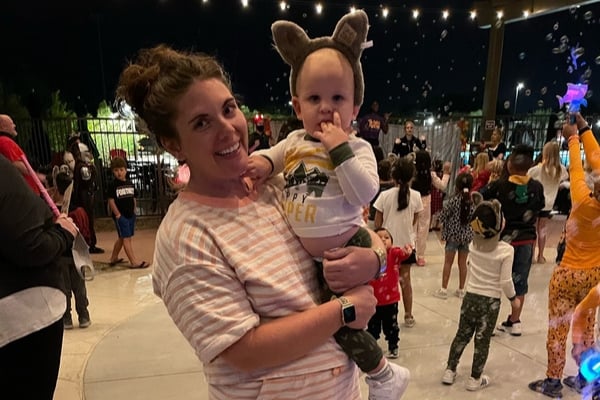 Mother and baby at Great Wolf Lodge
