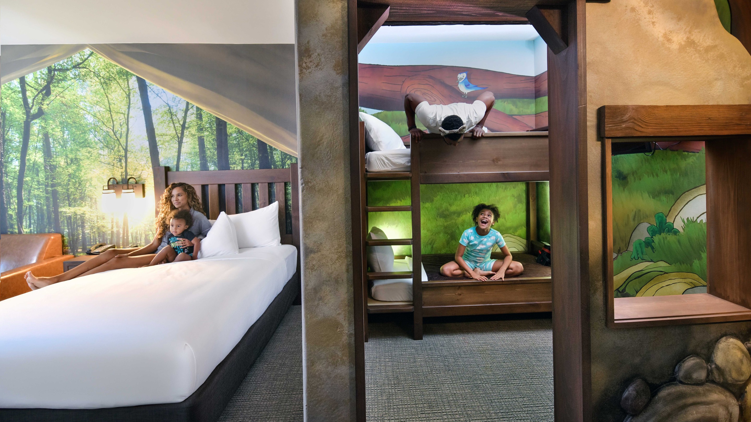 family in a premium suite