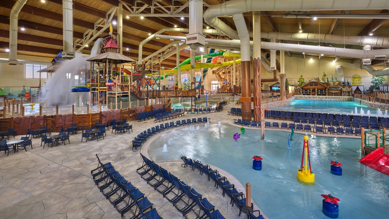 View of the Great Wolf Lodge water park in Grapevine near Dallas, TX