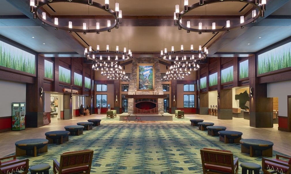 Lobby at Great Wolf Webster