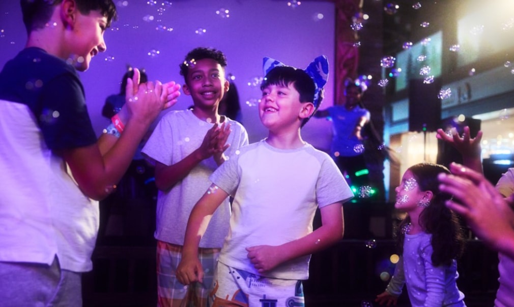 kids dancing during a dance party
