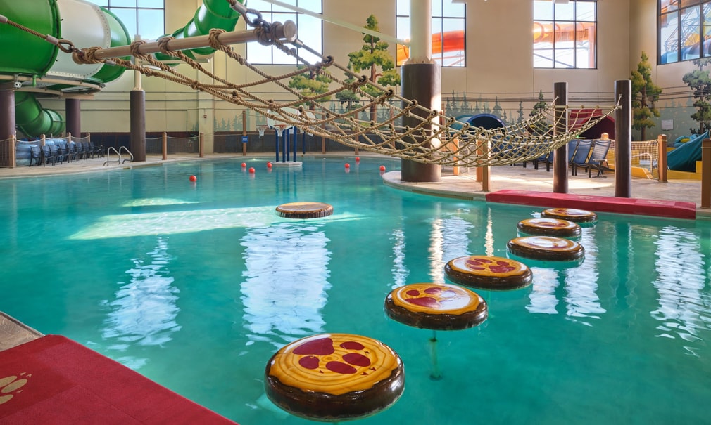 lily pad float in indoor pool