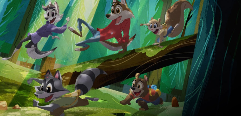 illustration of the Great Wolf characters