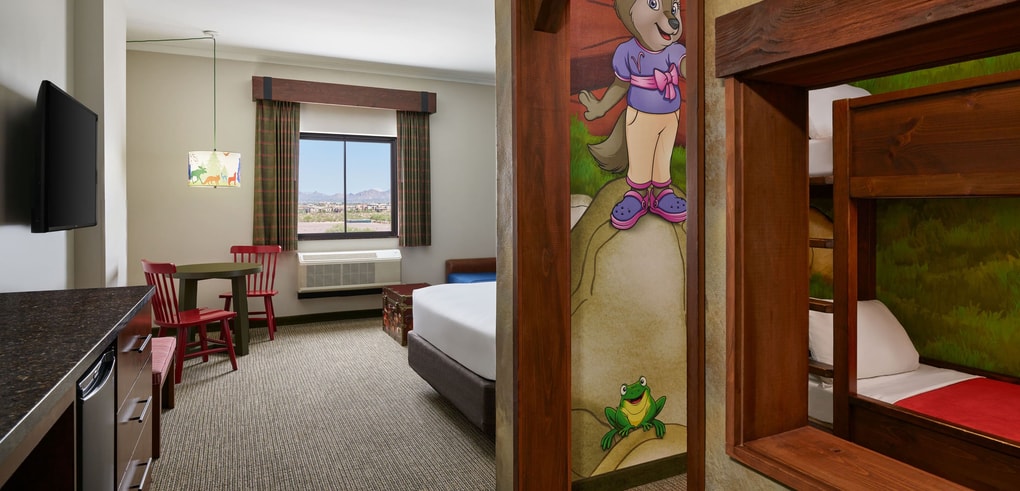 The accessible Wolf Den Suite