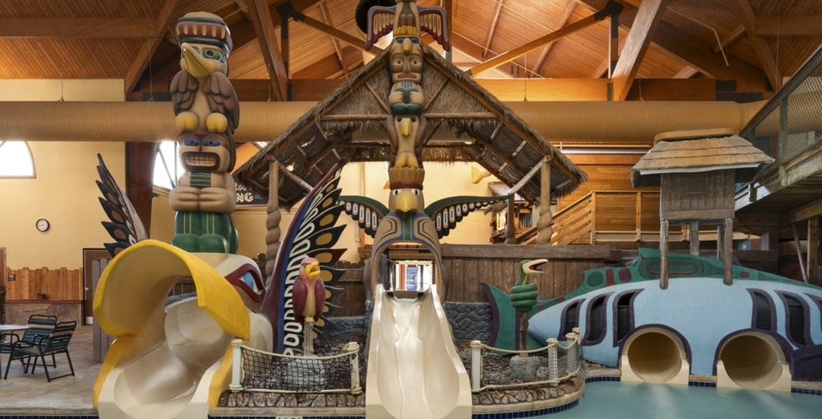 Whooping hollow waterslide at Great Wolf Lodge Wisconsin Dells