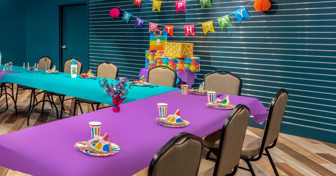 birthday party set up