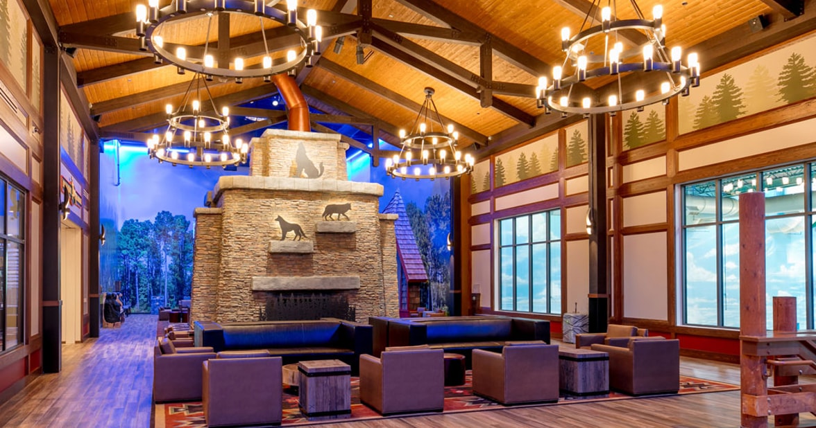 Lobby at Great Wolf Lodge Chicago Illinois