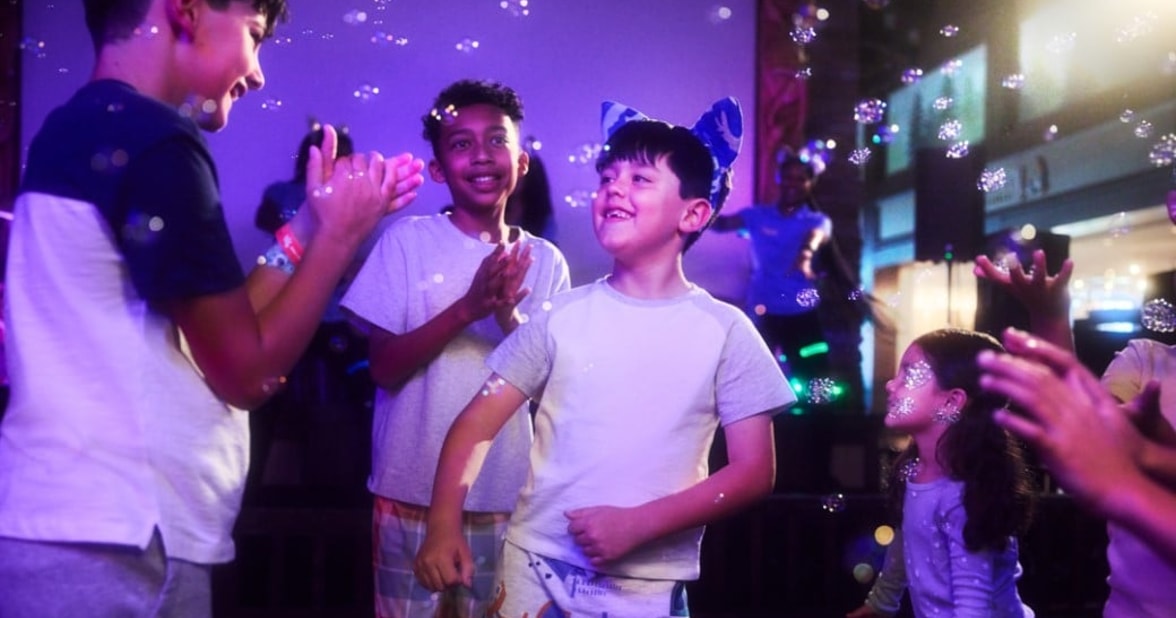 kids dancing during a dance party