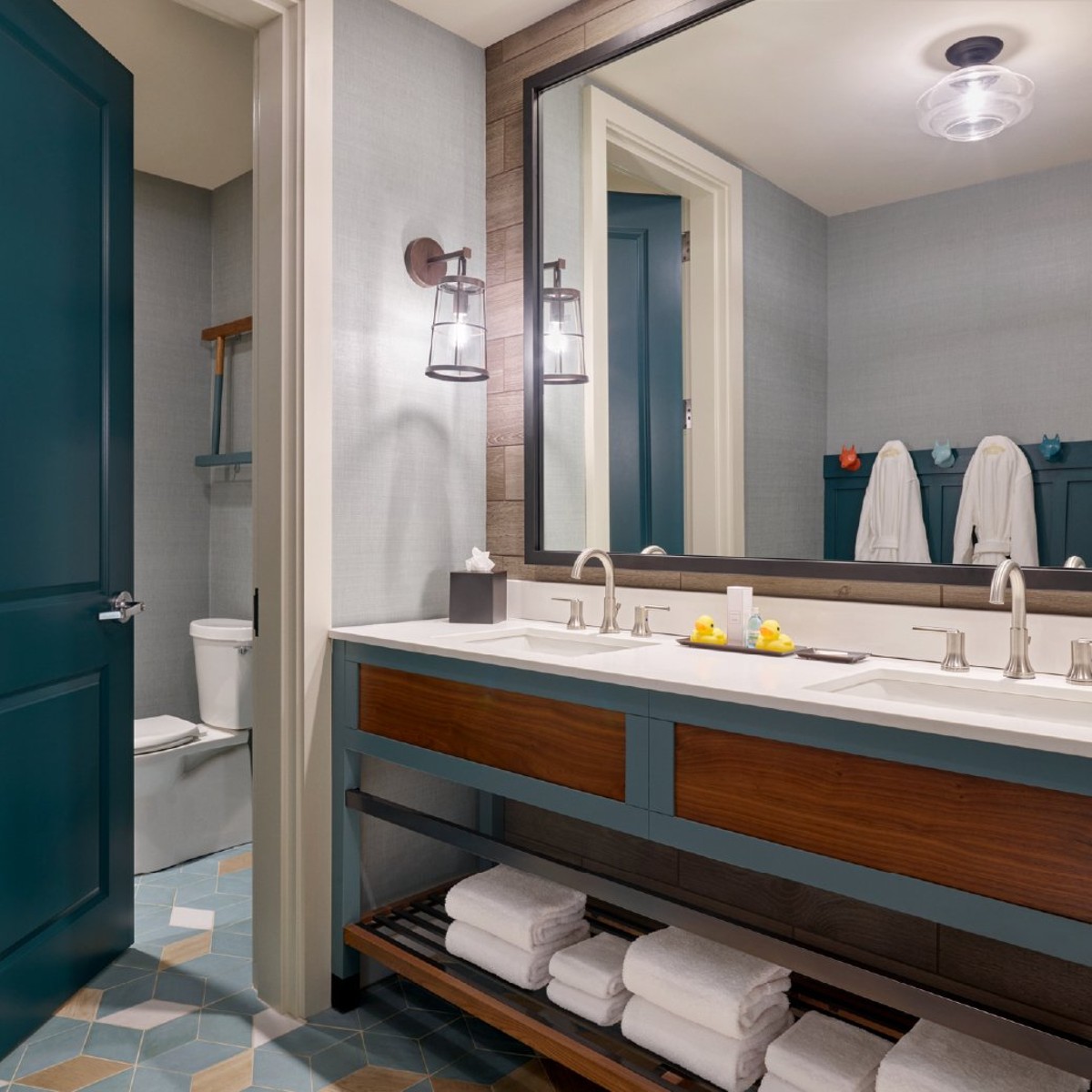 bathroom in the Poconos villa
