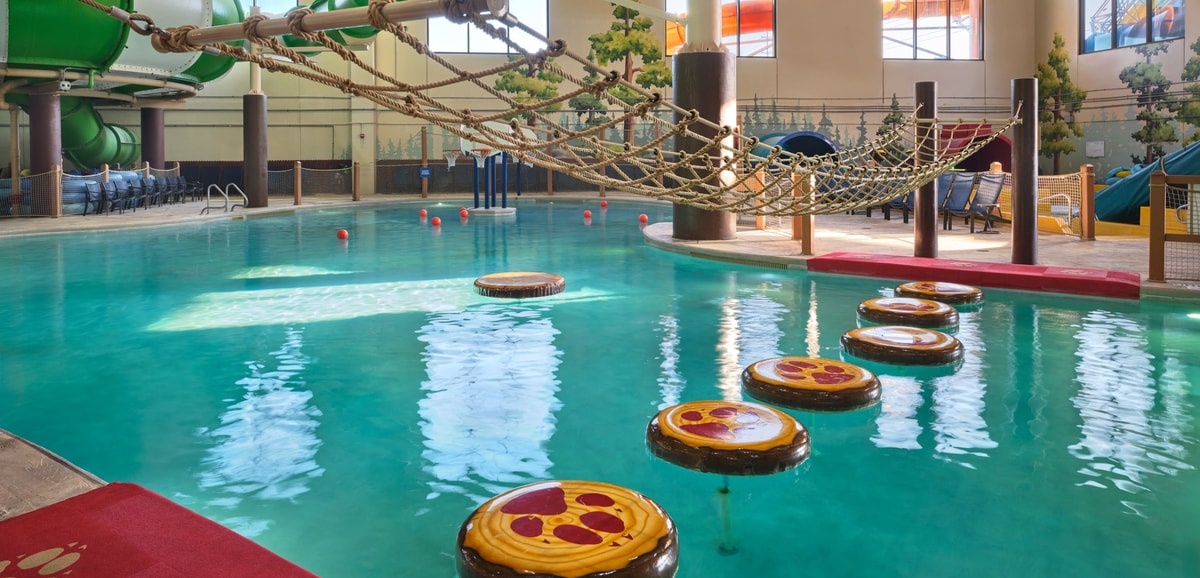 lily pad float in indoor pool